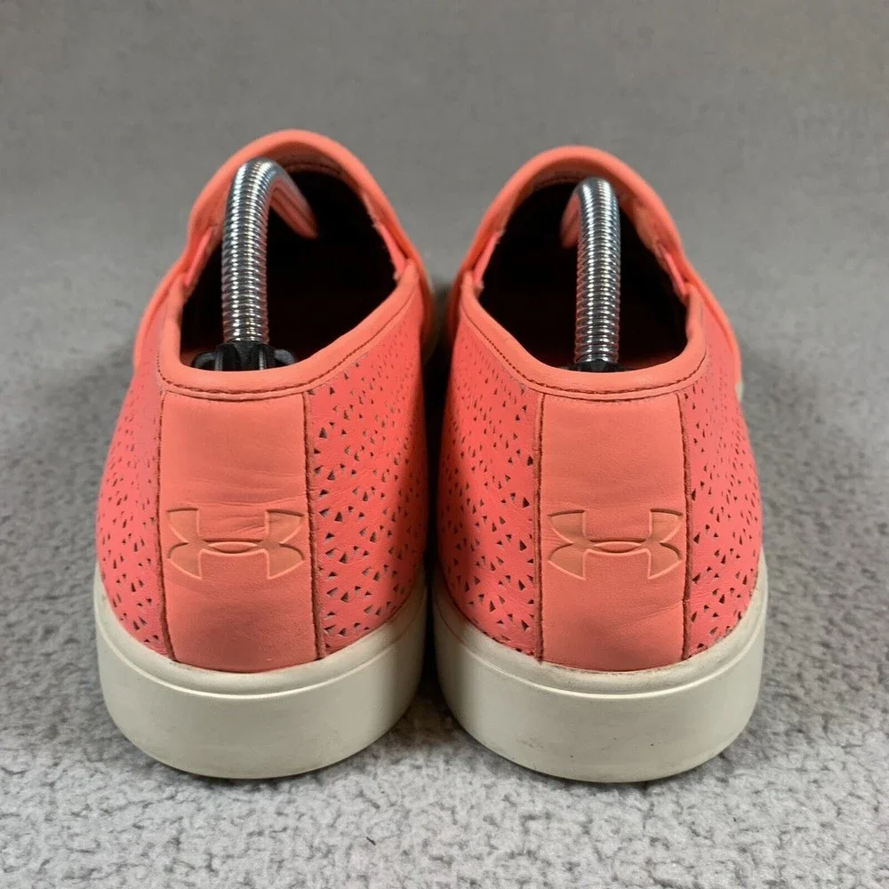 Under Armour Womens UA DJ Leather Low Top Slip On Sneakers Size 9.5  1286236-819